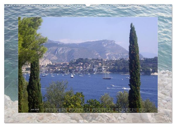 Produktbild: Nizza, C&ocirc;te d'Azur (hochwertiger Premium Wandkalender 2026 DIN A2 quer), Kunstdruck in Hochglanz