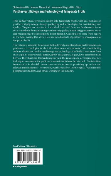 Produktbild: Postharvest Biology and Technology of Temperate Fruits