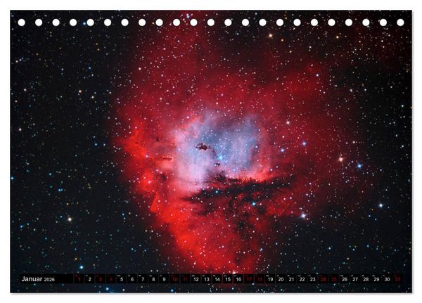 Produktbild: Farbiges Weltall (Tischkalender 2026 DIN A5 quer), CALVENDO Monatskalender