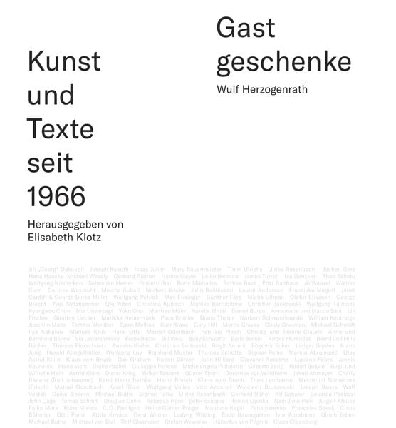Produktbild: Gastgeschenke &ndash; Kunst und Texte seit 1966