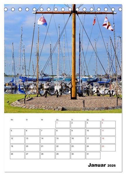 Produktbild: Marina Heiligenhafen (Tischkalender 2026 DIN A5 hoch), CALVENDO Monatskalender