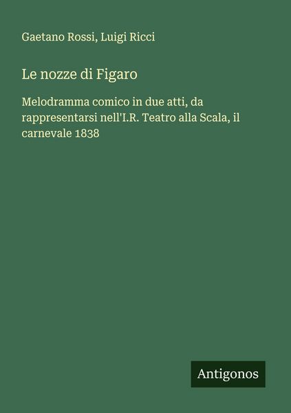 Produktbild: Le nozze di Figaro