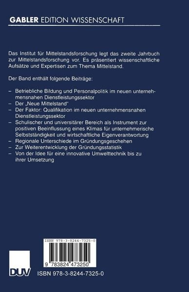 Produktbild: Jahrbuch zur Mittelstandsforschung 2/2000