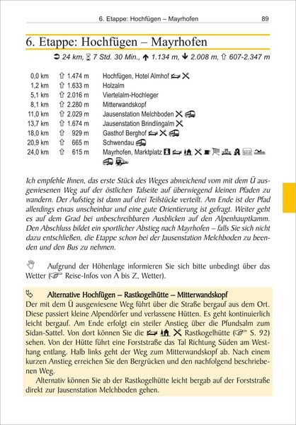 Produktbild: Tegernsee – Sterzing über die Alpen in 8 Etappen