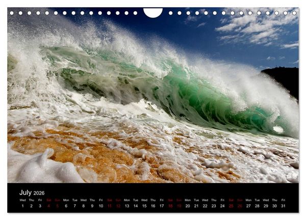 Produktbild: Cornish Surf and Storms (Wall Calendar 2026 DIN A4 landscape), CALVENDO 12 Month Wall Calendar