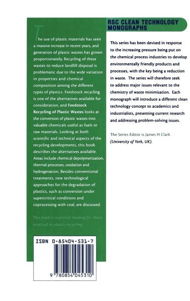Produktbild: Feedstock Recycling of Plastic Wastes