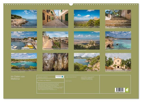 Produktbild: Im Osten von Mallorca (Wandkalender 2026 DIN A2 quer), CALVENDO Monatskalender