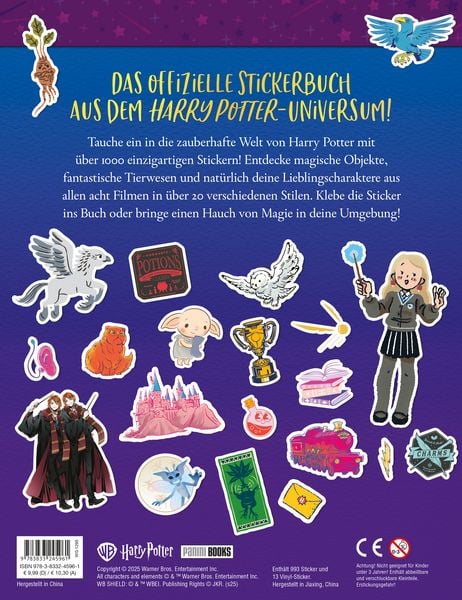 Produktbild: Aus den Filmen zu Harry Potter: Das offizielle Stickerbuch
