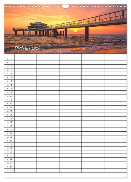 Produktbild: Timmendorfer Strand - Ostsee Urlaubsparadies (Wandkalender 2026 DIN A3 hoch), CALVENDO Monatskalender