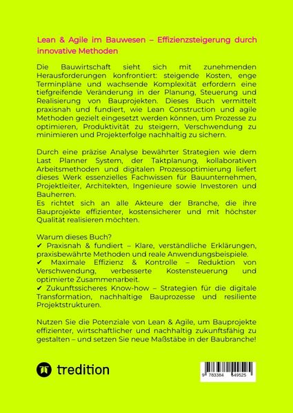 Produktbild: Lean & Agile im Bauwesen