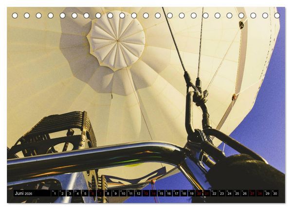 Produktbild: Ballonfahrt - Faszination und Abenteuer (Tischkalender 2026 DIN A5 quer), CALVENDO Monatskalender