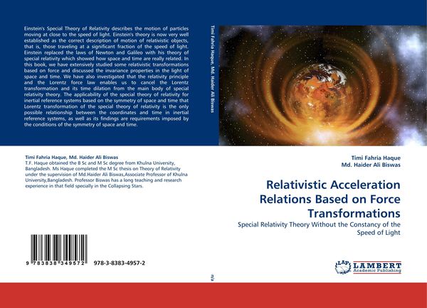 Produktbild: Relativistic Acceleration Relations Based on Force Transformations