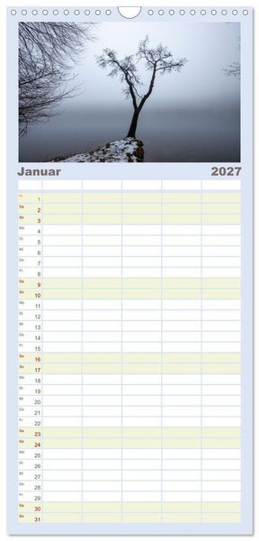 Produktbild: Familienplaner 2027 - Lychen - zwischen Wald und Seen mit 5 Spalten (Wandkalender, 21 x 45 cm) CALVENDO