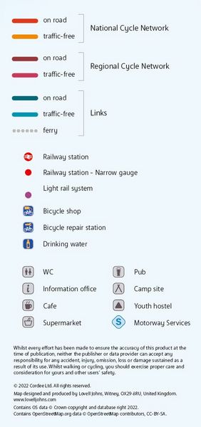 Produktbild: Cornwall and West Devon Cycle Map 1