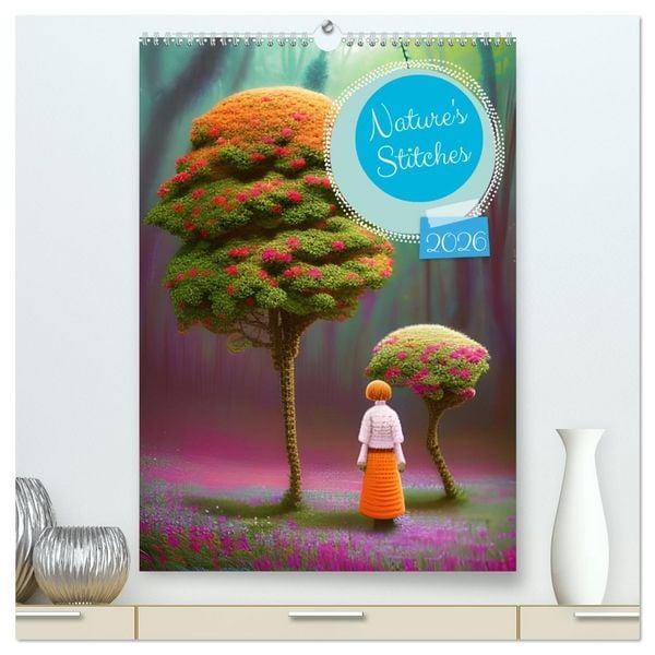 Produktbild: Nature's Stitches (High Quality Premium Wall Calendar 2026 DIN A2 portrait),CALVENDO 12 Month Wall Calendar