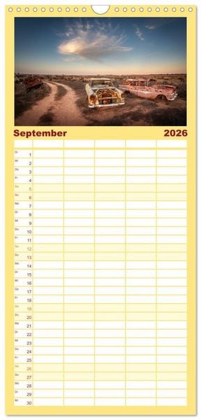 Produktbild: Familienplaner 2026 - Outback Australien mit 5 Spalten (Wandkalender, 21 x 45 cm) CALVENDO