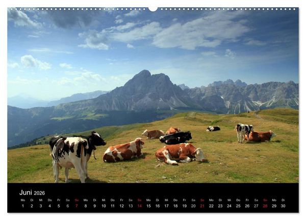 Produktbild: Idyllische Dolomiten (hochwertiger Premium Wandkalender 2026 DIN A2 quer), Kunstdruck in Hochglanz
