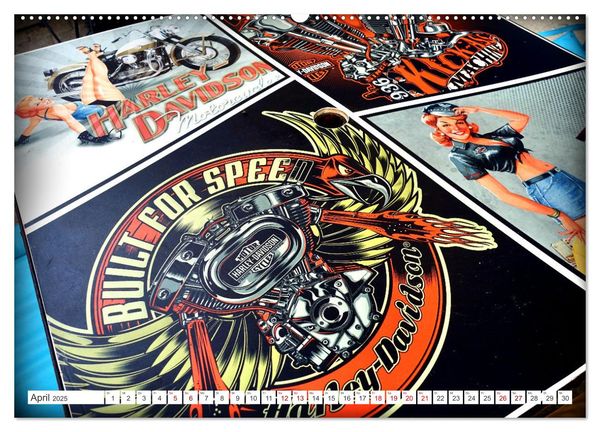 Produktbild: Harley-Davidson - Eine Kultmarke in Kuba (hochwertiger Premium Wandkalender 2025 DIN A2 quer), Kunstdruck in Hochglanz