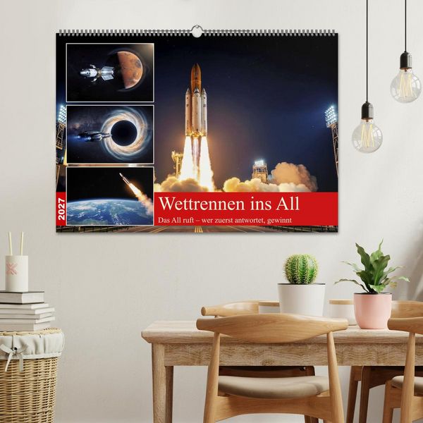 Produktbild: Wettrennen ins All (Wandkalender 2027 DIN A2 quer), CALVENDO Monatskalender