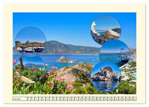 Produktbild: Natur und Kultur der Insel Kos (Tischkalender 2026 DIN A5 quer), CALVENDO Monatskalender