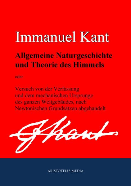 Produktbild: Allgemeine Naturgeschichte und Theorie des Himmels