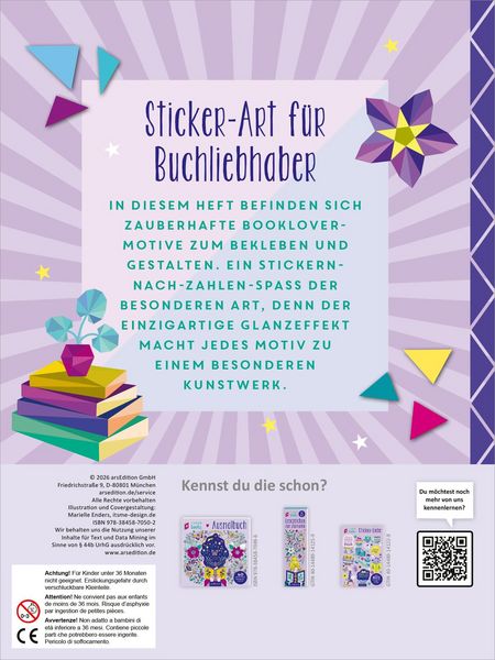 Produktbild: I Love Books &ndash; Mosaik-Stickerheft