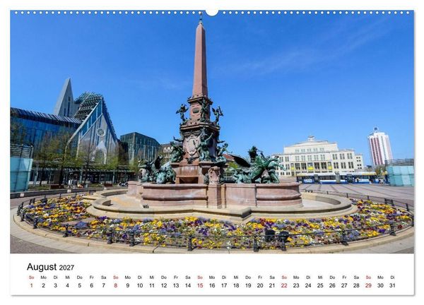 Produktbild: Leipzig &ndash; Stadtansichten zum Verlieben (hochwertiger Premium Wandkalender 2027 DIN A2 quer), Kunstdruck in Hochglanz