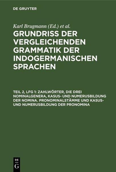 Produktbild: Zahlw&ouml;rter, die drei Nominalgenera, Kasus- und Numerusbildung der Nomina. Pronominalst&auml;mme und Kasus- und Numerusbildung der Pronomina