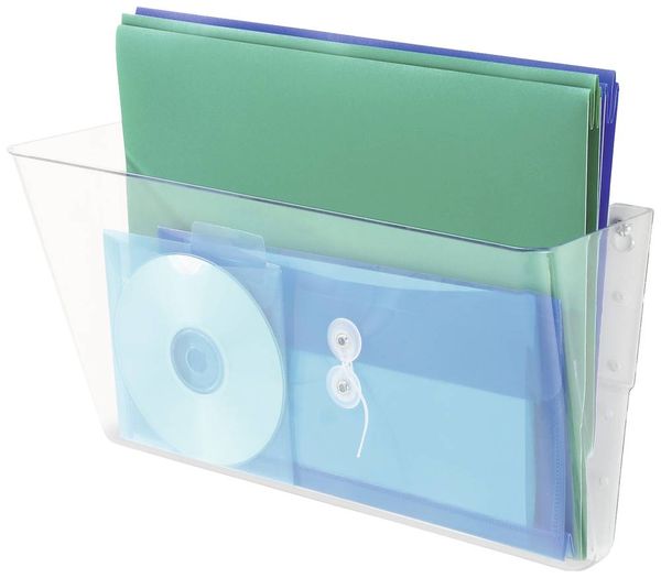 Deflecto DocuPocket 73101 Wand-Prospekthalter Transparent DIN A4 quer 1 St. (B x H x T) 331 x 190 x 105 mm