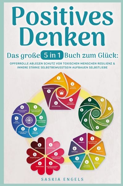Positives Denken - Das große 5 in 1 Buch zum Glück, Taschenbuch von Saskia Engels, Bucheiche Verlag, 9781957667515