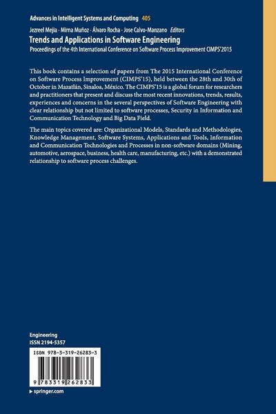Produktbild: Trends and Applications in Software Engineering