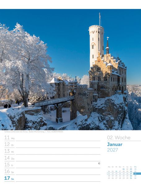 Produktbild: Malerisches Deutschland Wochenplaner Kalender 2027