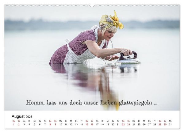 Produktbild: RAUSGEPUTZT UND GLATTGESPIEGELT (Wandkalender 2026 DIN A2 quer), CALVENDO Monatskalender