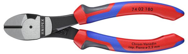 Produktbild: Knipex 74 02 180 Werkstatt Kraft-Seitenschneider mit Facette 180 mm