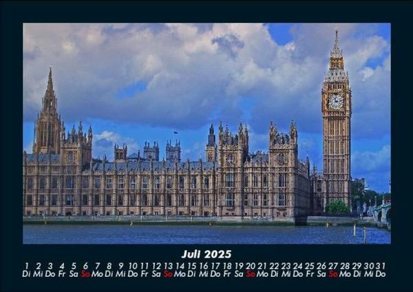 Produktbild: London 2025 Fotokalender DIN A5