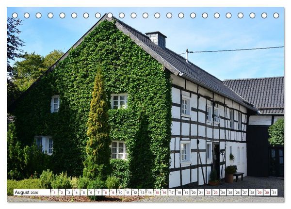 Produktbild: Fachwerkh&auml;user - Historische Geb&auml;ude rund um Simmerath (Tischkalender 2026 DIN A5 quer), CALVENDO Monatskalender