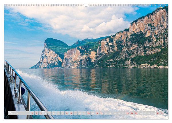 Produktbild: Tenno - Landschaft zwischen Trentino und Gardasee (hochwertiger Premium Wandkalender 2026 DIN A2 quer), Kunstdruck in Hochglanz