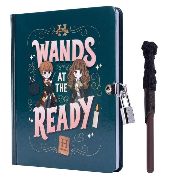 Produktbild: Harry Potter: Wands at the Ready Lock & Key Diary