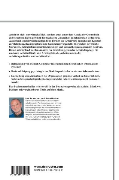 Produktbild: Die gesunde Arbeit