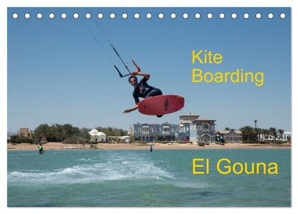 Produktbild: Kite Boarding El Gouna (Tischkalender 2026 DIN A5 quer), CALVENDO Monatskalender