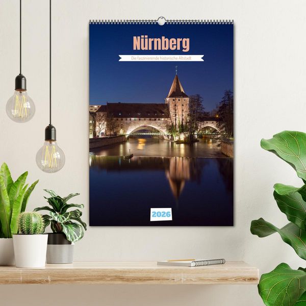Produktbild: N&uuml;rnberg - Die faszinierende historische Altstadt (Wandkalender 2026 DIN A2 hoch), CALVENDO Monatskalender