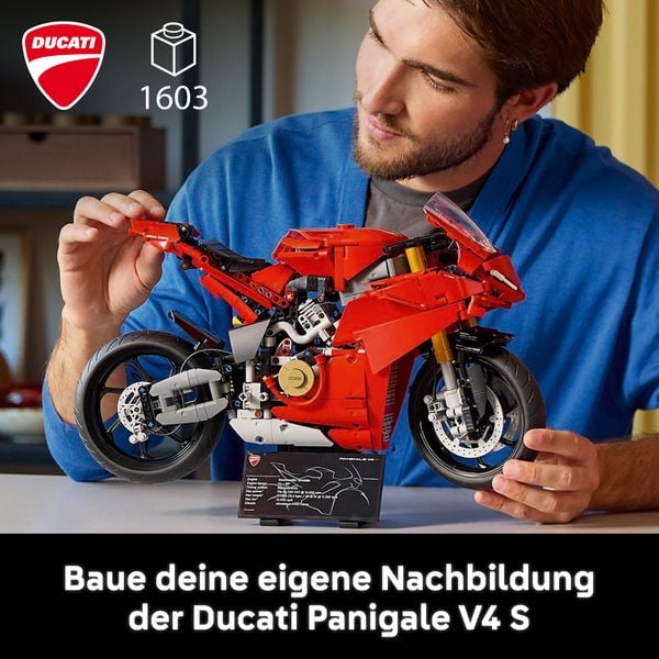 Produktbild: LEGO Technic Ducati Panigale V4 S Motorrad Modell, Bauset 42202