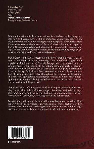 Produktbild: Identification and Control