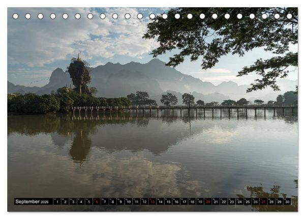 Produktbild: Myanmar - Burma (Tischkalender 2026 DIN A5 quer), CALVENDO Monatskalender