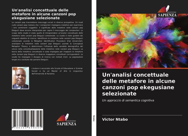 Produktbild: Un'analisi concettuale delle metafore in alcune canzoni pop ekegusiane selezionate