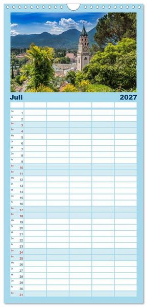 Produktbild: Familienplaner 2027 - MAGISCHES S&Uuml;DTIROL mit 5 Spalten (Wandkalender, 21 x 45 cm) CALVENDO
