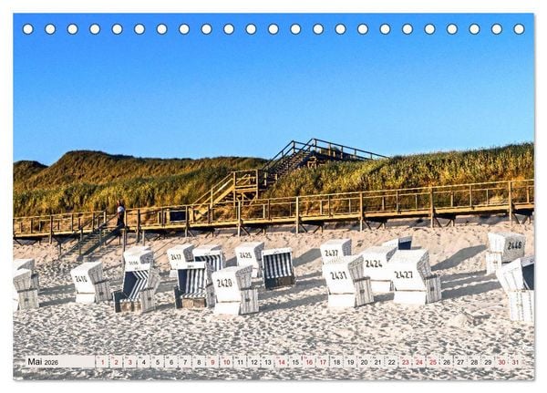 Produktbild: SYLT D&uuml;nenwege (Tischkalender 2026 DIN A5 quer), CALVENDO Monatskalender