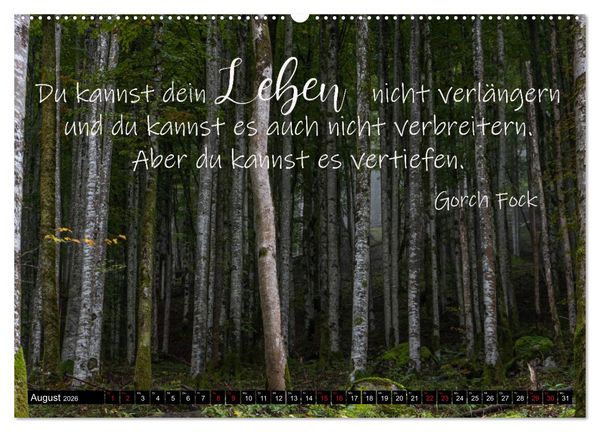 Produktbild: Bilder und Texte f&uuml;r die Seele (Wandkalender 2026 DIN A2 quer), CALVENDO Monatskalender