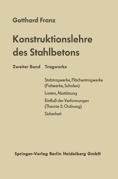 Produktbild: Konstruktionslehre des Stahlbetons