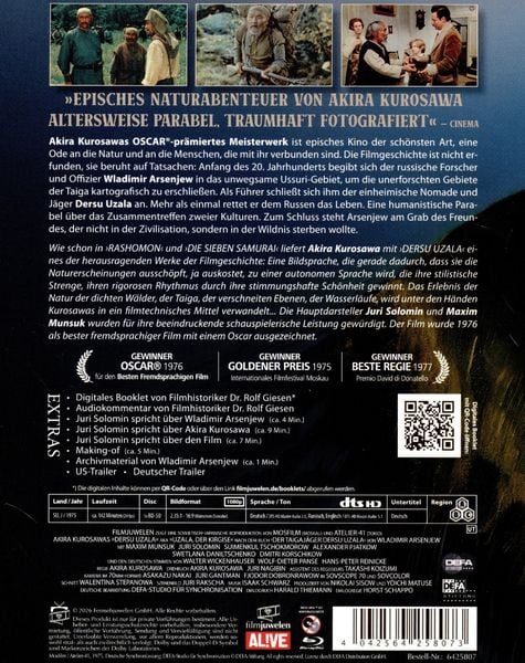 Produktbild: Uzala, der Kirgise - Das Oscar-pr&auml;mierte Meisterwerk von Akira Kurosawa (Dersu Uzala) (DEFA Filmjuwelen)